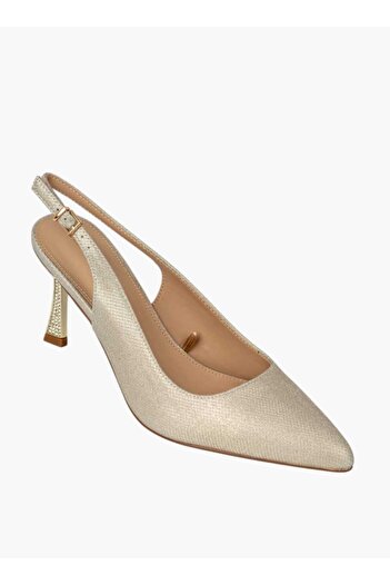 Flora Bella by Shoexpress Flora Bella Textured Slingback Shoes with Stiletto Heels