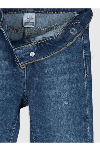LC Waikiki LCW baby İndigo Dar Kalıp Kız Bebek Jean