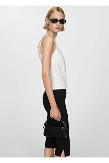 MANGO Woman Zippered Strappy Blouse