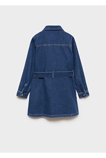 MANGO Kids Rochie cămașă din blugi