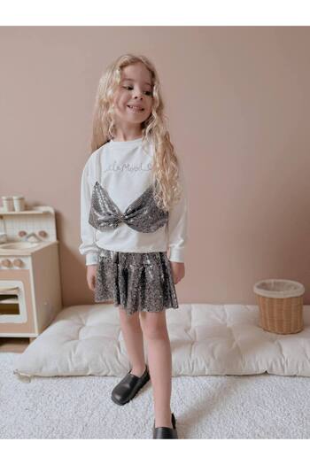 YİGİT BUTİK Yigit Boutique Girl's Suit with Sequin Skirt