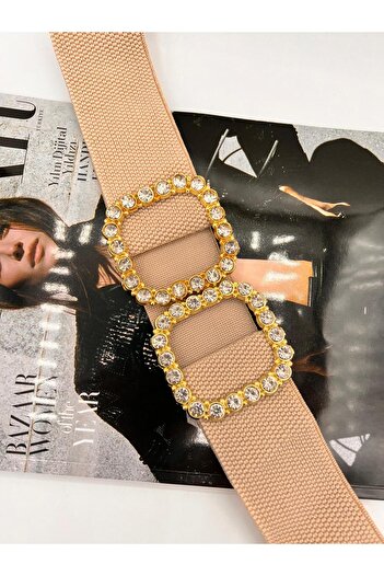 MODAM HİFA Diamond Rhinestone Elastic Γυναικεία Ζώνη Φόρεμα Ζώνη Πουκάμισο Ζώνη Ζώνη Παλτό Ζώνη με πέτρες