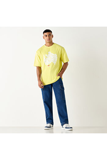 ECKO Unltd Printed Crew Neck T-shirt With Short Sleeves