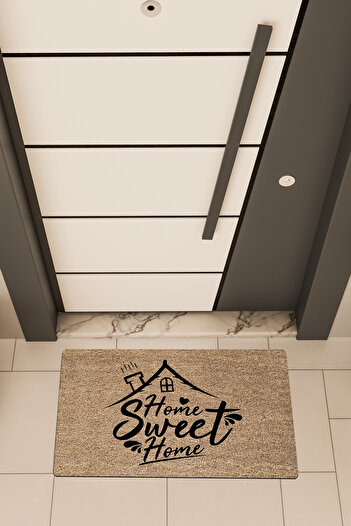 Dormot High Quality Digital Printing Brown, Home Home Sweet Home1 Theme Door Mat