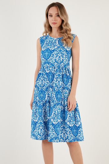 Lela Rochie midi cu imprimeu fara maneci - ROCHIE 5869007