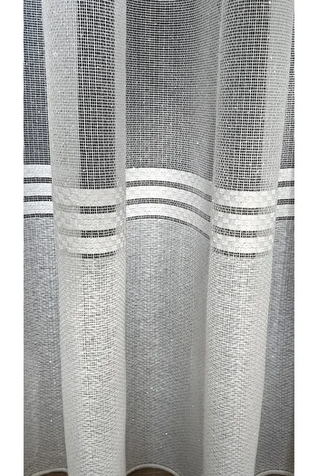 Yuka Bright Diamond Tulle - Stripe Skirt, 1/3 Close Pleat, Non-Wrinkle Ironing, Leaded Skirt