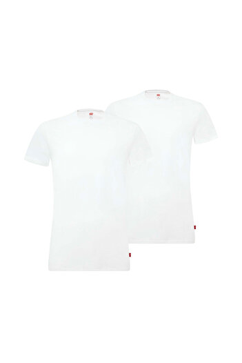 Levi's Herren T-Shirts, 4er Pack - Rundhals, Kurzarm, einfarbig