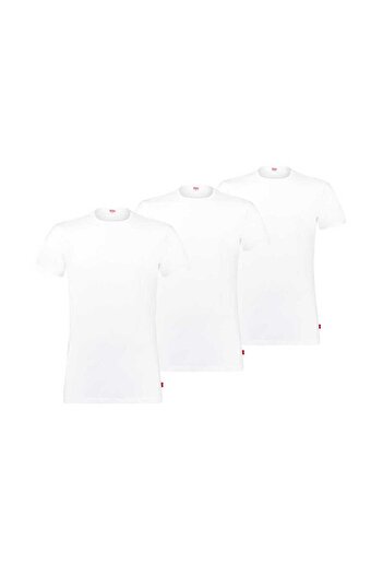 Levi's Herren T-Shirts, 6er Pack - Rundhals 6P ECOM, Kurzarm, einfarbig