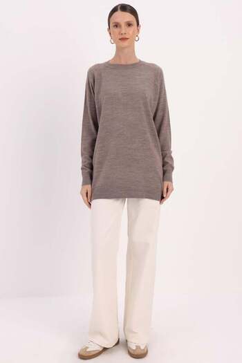 ALLDAY Mink-Basic Reglan Cycling Collar Sweater