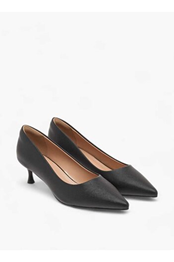 Celeste Celeste Women's Solid Slip-On Pumps with Pointed Toe and Kitten Heels