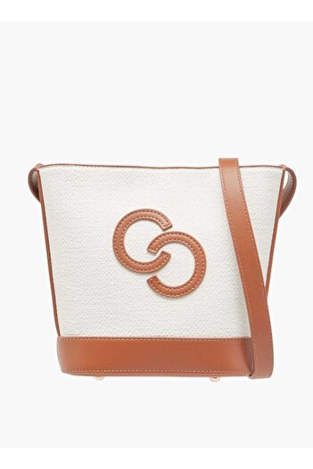 Celeste Monogram Applique Crossbody Bag with Adjustable Strap - W 8 x H 19 x D 22 cm
