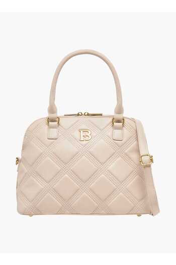 Flora Bella by Shoexpress Flora Bella Quilted Tote Bag with Detachable Strap and Zip Closure