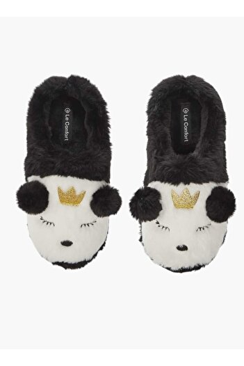 Le Confort Le Confort Bear Applique Slip-On Bedroom Mules