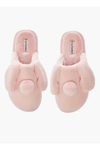 Le Confort Ear Applique Slip-On Bedroom Mules