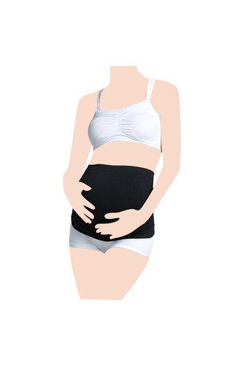 Blooming Blossom - Abdominal Maternity Support Belt - Black_2XL
