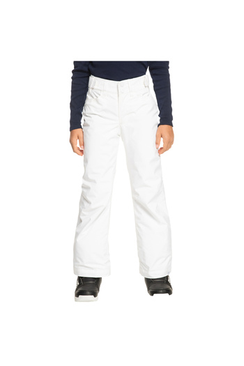 Roxy Backyard Pt Girl's White Snowboard Pants Girl's Snowboard Pants Ergtp03050