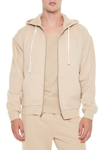 Forever 21 Fermuarlı Kapüşönlu Sweatshirt