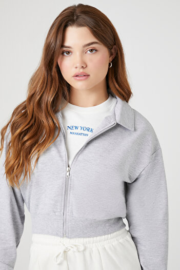 Forever 21 Fermuarlı Sweatshirt