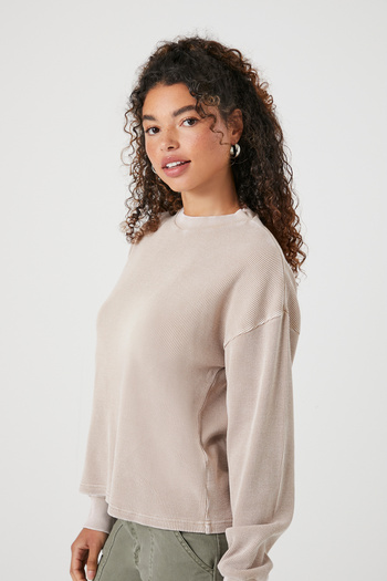 Forever 21 Waffle Uzun Kollu Tişört