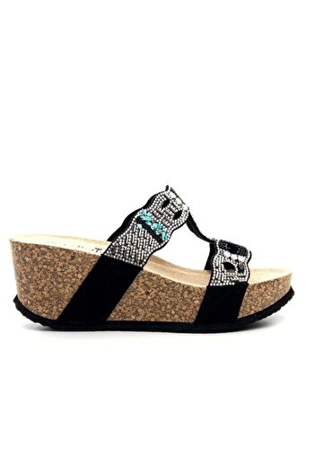 Guja 25Y101 Women's Stone Comfort Wedge Heel Slippers