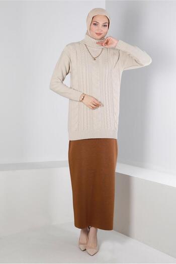 Alvina ELASTIC BELI TRICOT SKIRT 60321