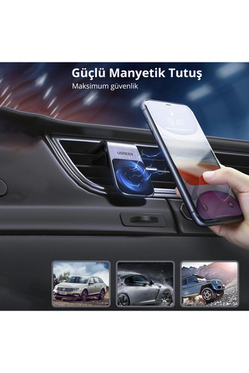 Ugreen Uzun Manyetik Araç Içi Telefon Tutucu, Siyah - 80712b