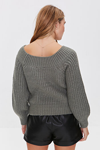 Forever 21 Kayık Yaka Kazak