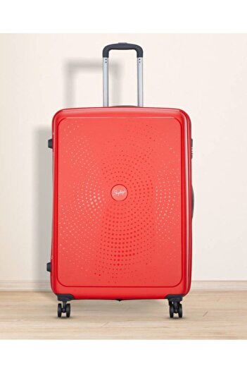 Skybags ZAP Checked Luggage Trolley | Hardcase Polypropylene | 24 | Red