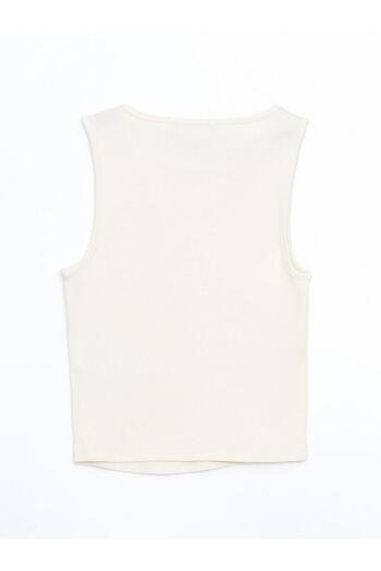 LC Waikiki Xside Crew Neck Textured Women's Crop