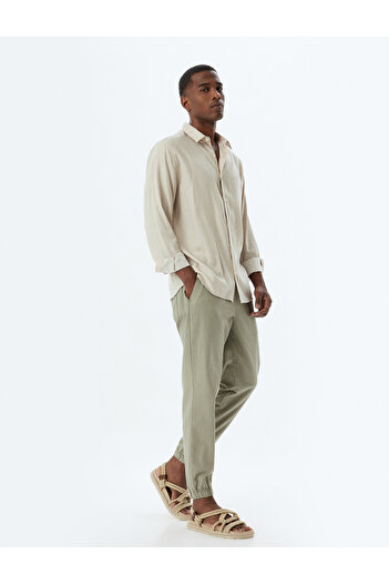 Koton Khaki Men's Jogger Trousers