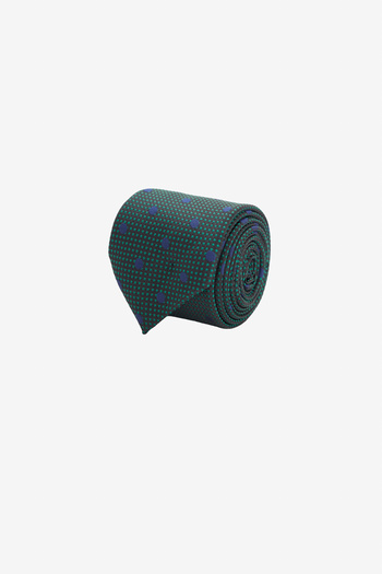 ALTINYILDIZ CLASSICS Men's Green-Blue Patterned Classic Tie