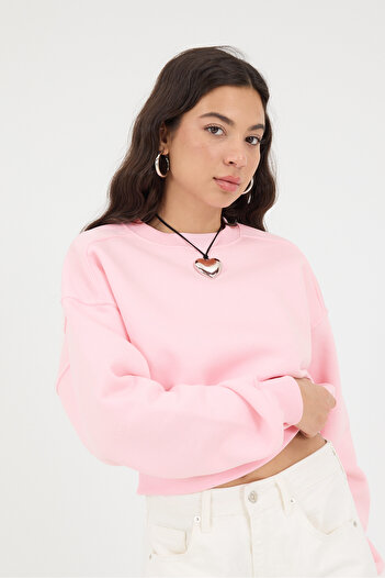 Addax Crew Neck Raised Sweatshirt - S3812-W1