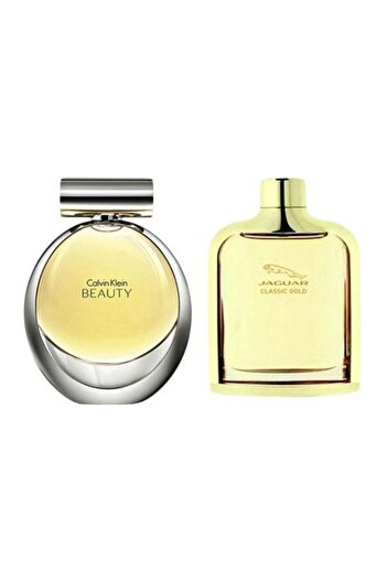 Calvin Klein Beauty And Jaguar Classic Gold Body Spray Gift Set EDP 100, EDT 100ml