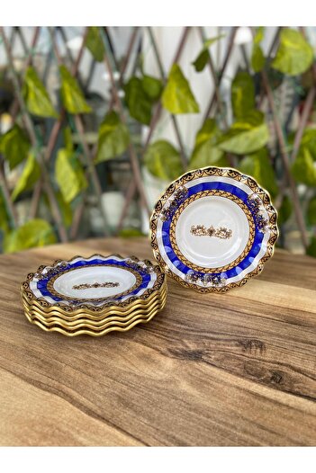 GÜRCÜGLASS Crown Model Tea Plate