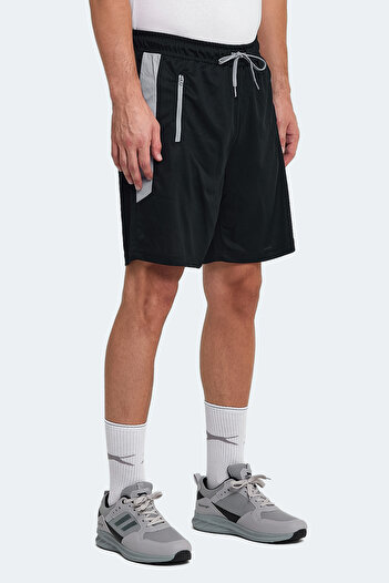 Slazenger RAKESH IN Erkek Cepli Fıtness Siyah Şort
