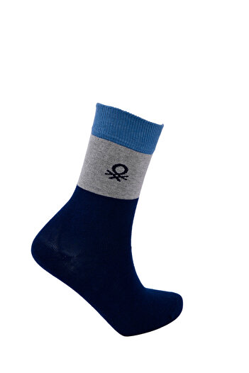 United Colors of Benetton Мъжки чорапи с бродерия с лого, 2 чифта, размери 39-43, 77265