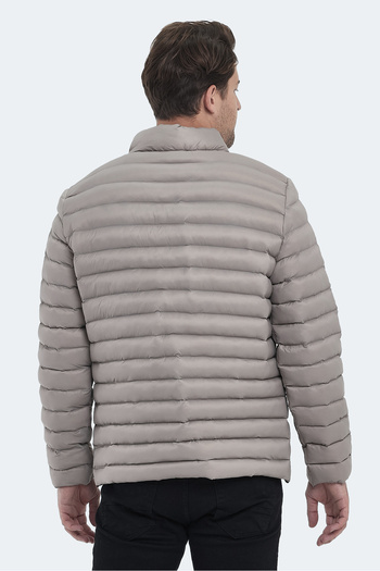 Slazenger Men's Coat & Jacket - Hayden In, Stone Gray