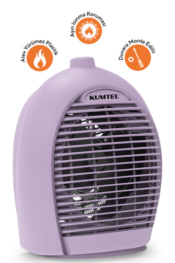 KUMTEL Fanlı Isıtıcı 2000 W Lx-6331 Lila