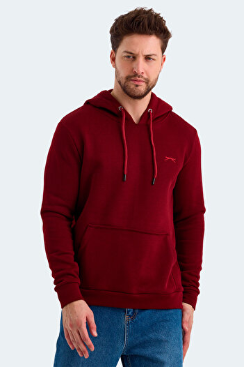 Slazenger Men's Sweatshirt - Keans in Burgundy