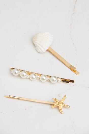 Modex Sea Shell Pearl Triple Buckle