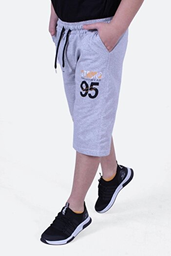 FYK KİDS Strong Print Detailed Boy's Capri with Pockets