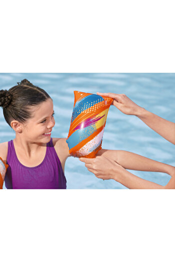 BESTWAY ® Swim Safe™ 12" x 6"/30cm x 15cm Colorify ToughLite Armbands L/XL