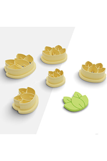 brocutters Potted Plant Shaped Polymer Clay Cutting Mold, Earring Mold, Jewelry Mold, Clay Cutter, No:1122