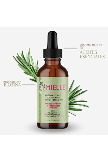 MIELLE Rosemary and Mint Shampoo and Hair Oil