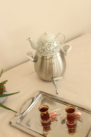 Arzu Çelik Elipso Samovar - Elegant Design