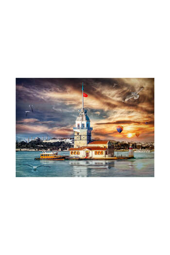 Blue Focus 1000 Piece Puzzle - Maiden's Tower (Maiden's Tower) Bf472