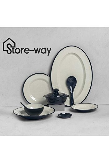 Storeway 40 Pcs Melamine Dinner Set