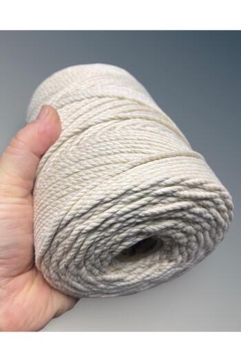izmir Bitpazarı 1 kg - 3mm, 3 Twists Quality Cotton Macrame - (3mm. - 1kg)