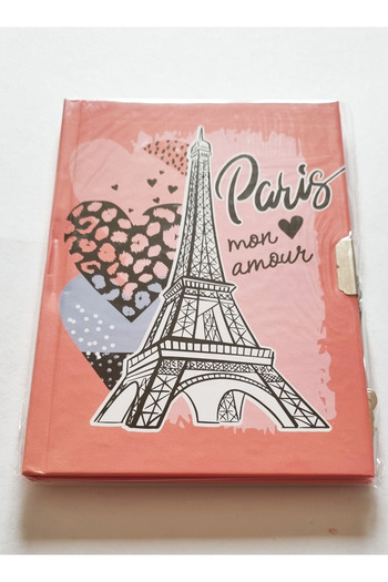 Modellino Locked Keepsake Book A5 Size Hard Cover Onas 48 Sheets / 96 Sheets - Cover Pattern Optional