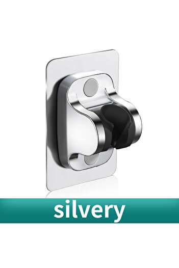 Choice Silver Perforation free shower bracket adjustable shower head hanging seat bathroom shower rain lotu